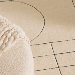 Fusao Rose Cream Area Rug - Clearance