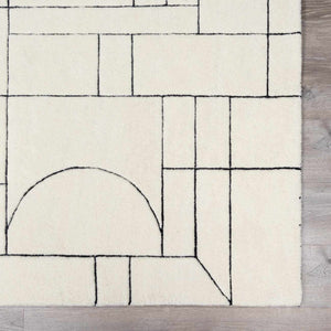 Fusao Rose Cream Area Rug - Clearance