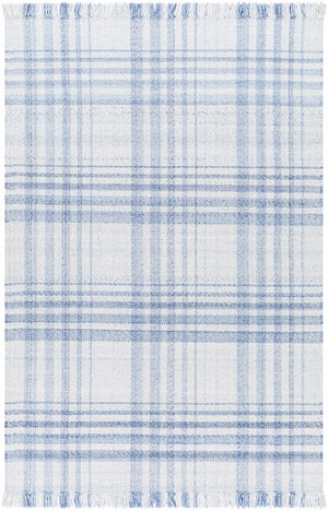 Inara Blue Plaid Area Rug