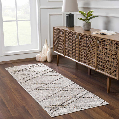 Baqer Bone & Tan Textured Performance Rug - Clearance