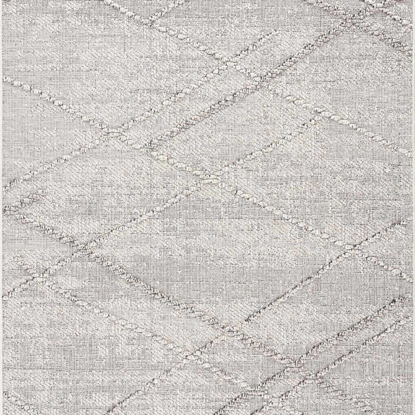Baqer Bone & Taupe Textured Performance Rug - Clearance