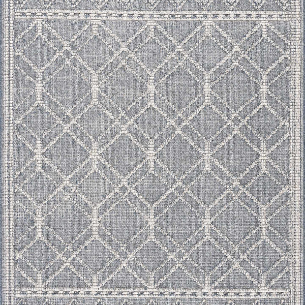 Diah Gray Blue & Bone Area Rug - Clearance