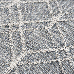 Diah Gray Blue & Bone Area Rug - Clearance