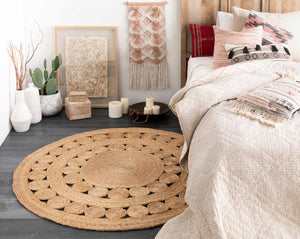 Stafford Round Jute Rug - Clearance