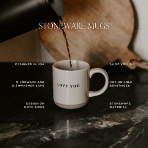 Ghosts 14oz Black Stoneware Coffee Mug