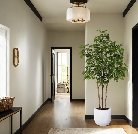 7' Faux Potted Sumac Tree
