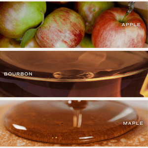 Apple Maple Bourbon Soy Candle - 15 oz Tan Matte Jar