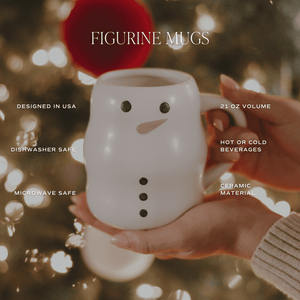 Snowman 21oz Figurine Coffee Mug