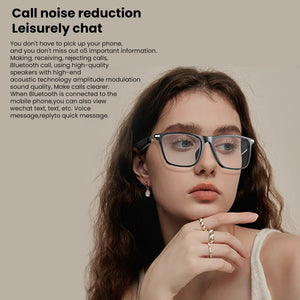 Bluetooth Smart Glasses Polarized Sunglasses Blue Light Filter Waterproof for Men