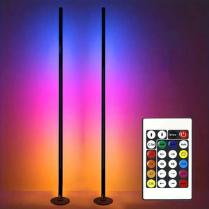 Smart RGB LED Floor Lamp App Control Music Sync Corner Light with Timer