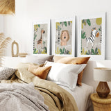 Set of 3 Safari Baby Animal Art Prints