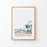 Santa Monica Beach Wall Decor. Lifeguard Tower