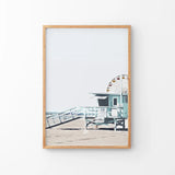 Santa Monica Beach Wall Decor. Lifeguard Tower
