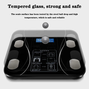 Smart Bluetooth Digital Scale – USB Rechargeable with LED Display and App Sync