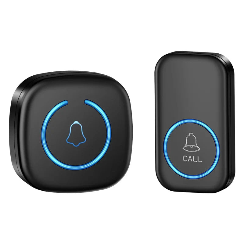 Wireless Doorbell Long Range 300M Smart Door Chime with 60 Melodies Plug-In Receiver
