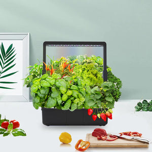 Hydroponic Growing System 15 Pod Indoor Garden Full Spectrum LED Smart Kit