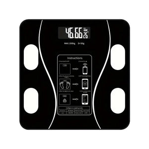 Smart Bluetooth Digital Scale – LED Display with App Sync and Rechargeable Battery