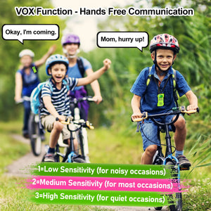 Rechargeable Walkie Talkies 4 Pack Long Range Kids Radios USB C Camping
