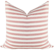 Laurel and Blush Scarlett Stripe Pillow Cover