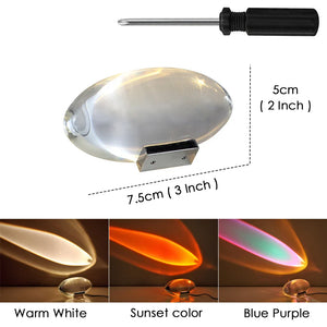 Italian Designer LED Crystal Table Lamp Egg Shape for Bedroom Decor & Gifting