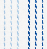 Running Stitches Pillow Cover in Blues, Schumacher Textiles