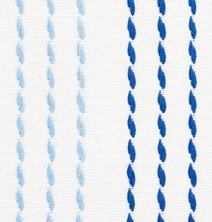 Running Stitches Pillow Cover in Blues, Schumacher Textiles