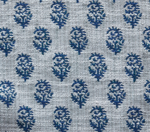 Rajmata Woven Pillow Cover in Blue, Indoor/Outdoor Pillows