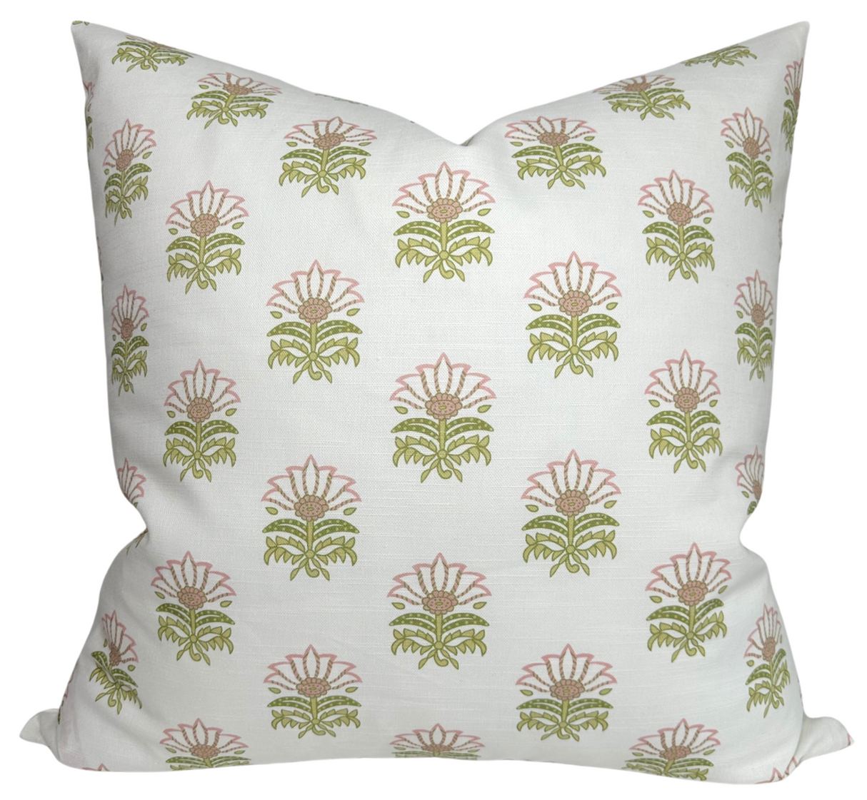 Milford Pillow Cover in Pink and Green