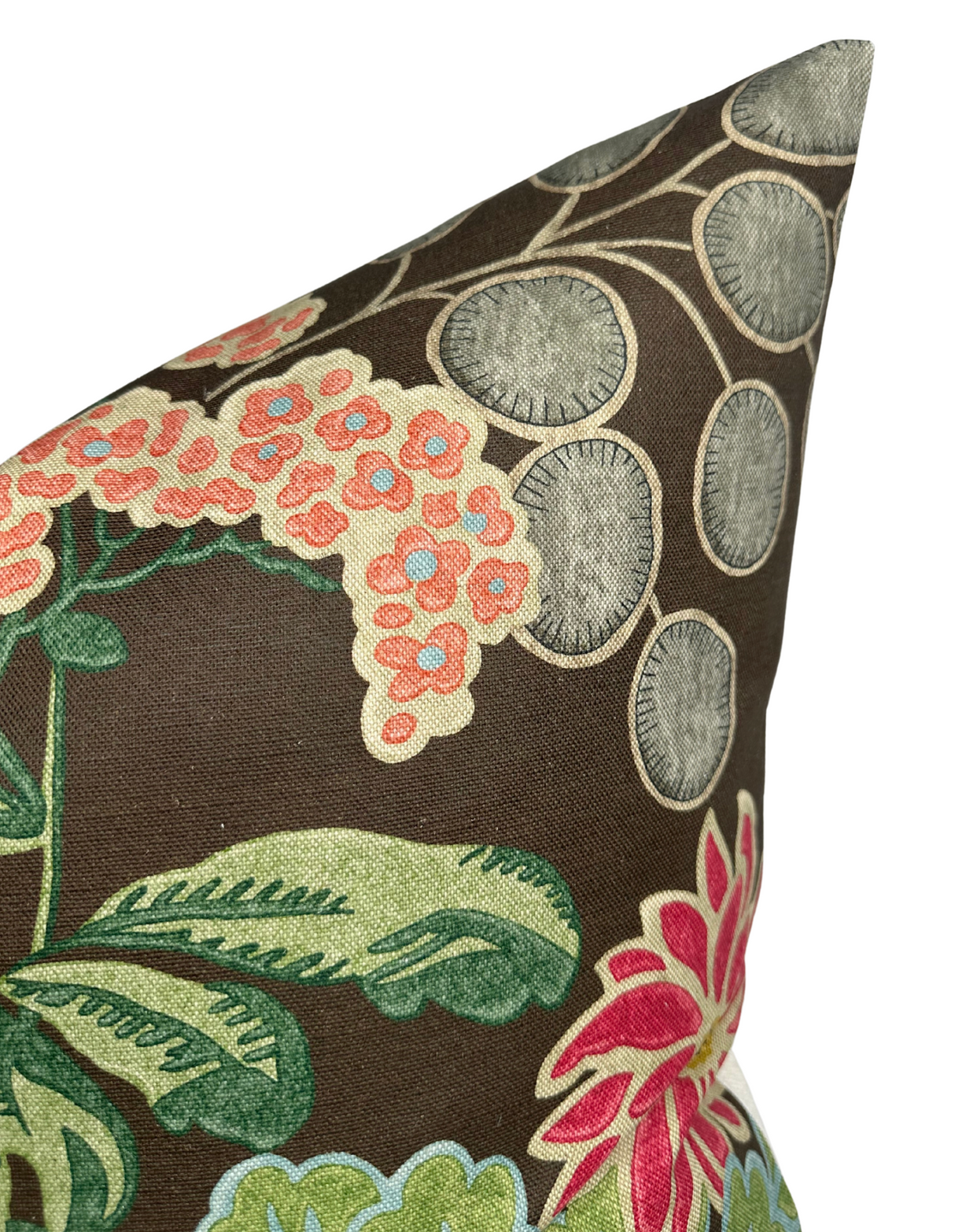 Meadow Floral Pillow Cover in Brown