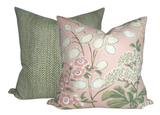 Meadow Floral Pillow Cover in Blush