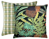 Protea Performance Pillow Cover in Black