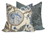 Torrey Pines Pillow Cover in Mineral Blue