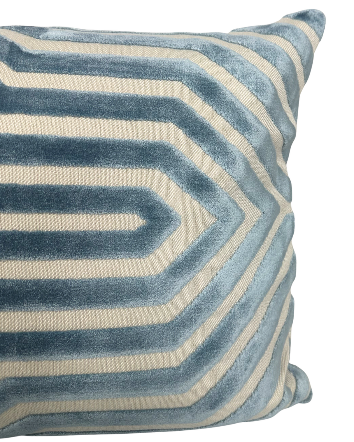 Vanderbilt Velvet Pillow Cover in Marine, Schumacher Textiles