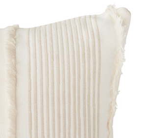 Schumacher Billy Embroidered Pillow Cover in Natural