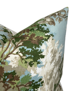 Lincoln Toile Pillow Cover in Green