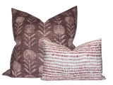Zinnia Pillow Cover in Berry, McLaurin + Piercy Textiles