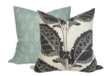 Peter Dunham Jaail Floral Pillow Cover in Light Blue