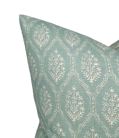 Peter Dunham Jaail Floral Pillow Cover in Light Blue