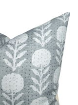 Zinnia Pillow Cover in Mineral, McLaurin + Piercy Textiles