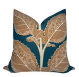 Lacinato Pillow Cover in Ochre + Mineral