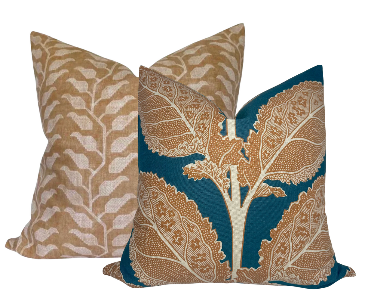 Lacinato Pillow Cover in Ochre + Mineral