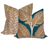 Lacinato Pillow Cover in Ochre + Mineral