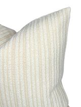 Divide Woven Pillow Cover in Ecru, Christopher Farr Textiles
