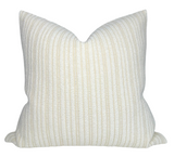Divide Woven Pillow Cover in Ecru, Christopher Farr Textiles