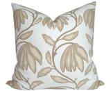 Desert Floral Pillow Cover in Birch Natural