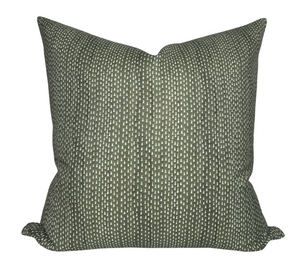 Kantha Pillow Cover in Willow, Maresca Textiles
