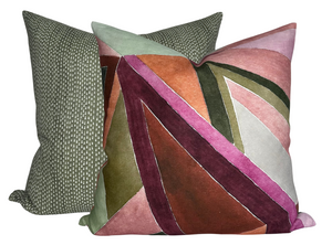 Kantha Pillow Cover in Willow, Maresca Textiles