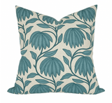 Desert Floral Pillow Cover in Wild Sage