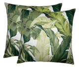 Travelers Palm Pillow Cover in Sage