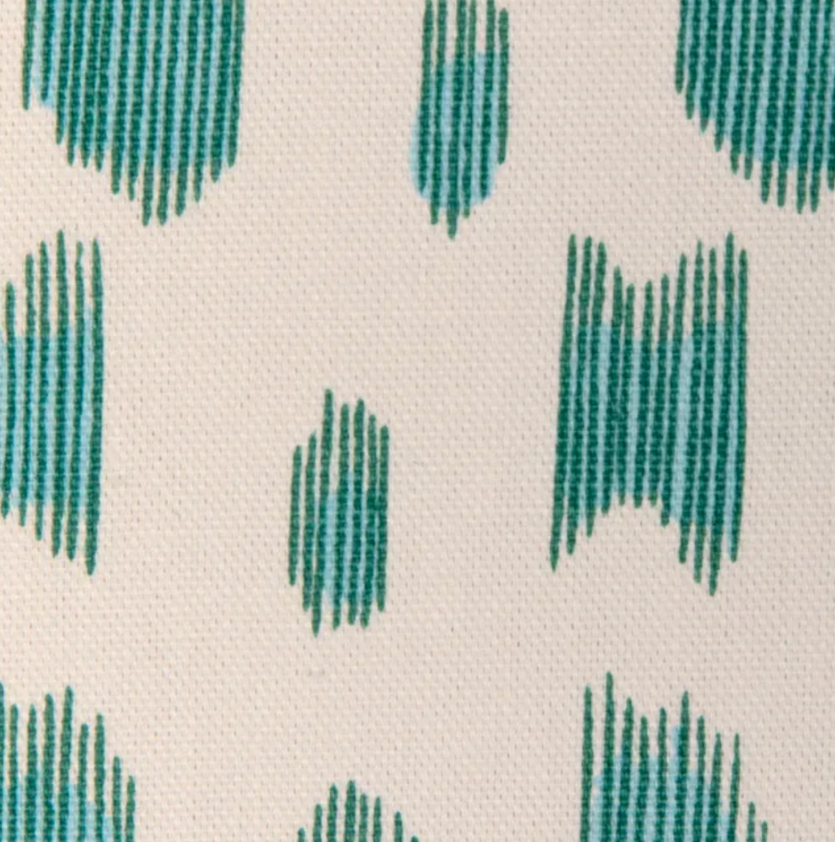 Les Touches Pillow Cover in Aqua Blue